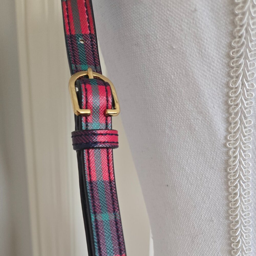 Draper James Red Plaid Top Handle Shoulder Bag NWT - Picture 5 of 13